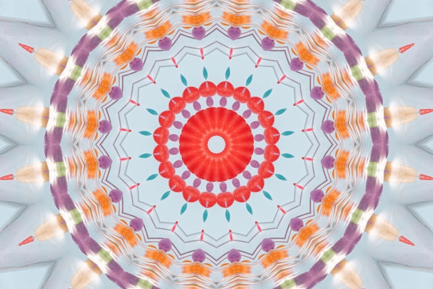 Illustrazione di mandala Sfondo colorato