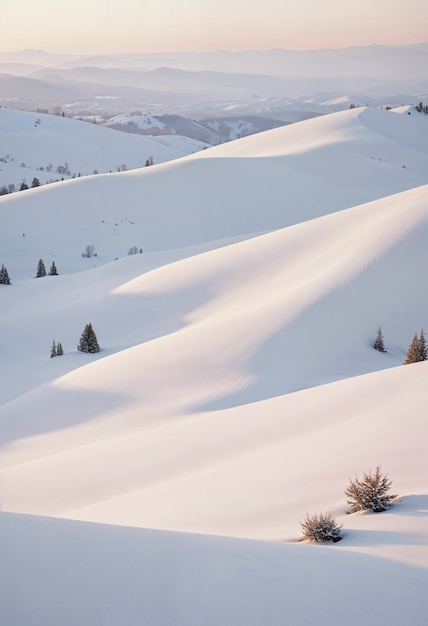 Paesaggio minimalista dall'alto