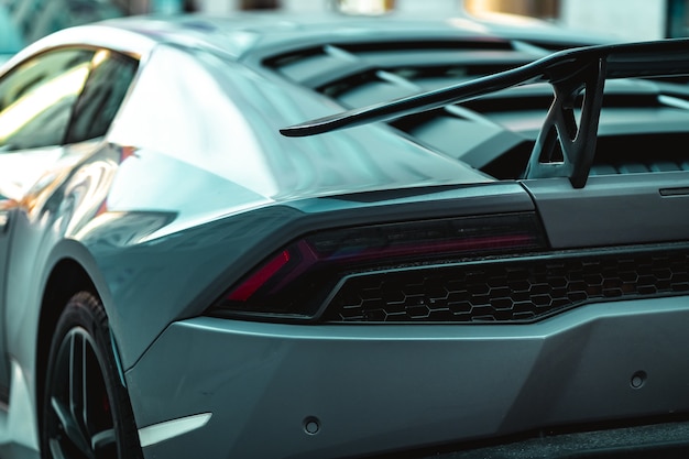 Foto gratuito primo piano di lamborghini