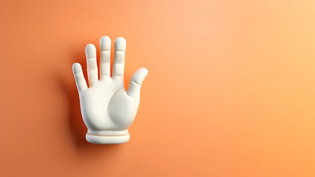 Foto gratuito visualizzazione della mano 3d