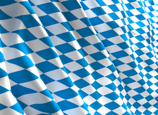 Bavaria flag 3d