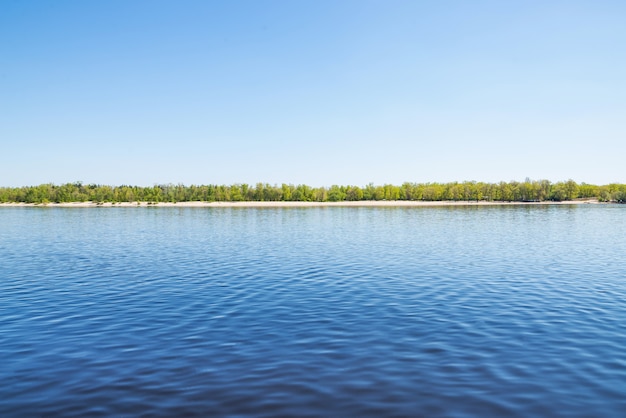 Foto bella vista sul fiume dnepr