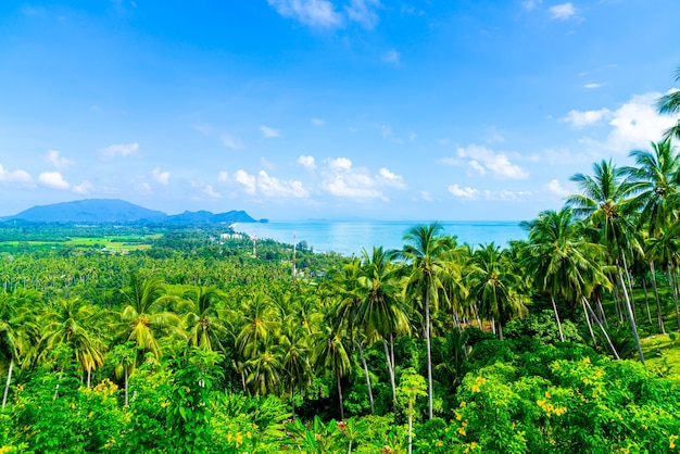 bella vista sul mare dell'oceano al punto di vista Naern Thae Wada a Nakhon Si Thammarat, Thailandia