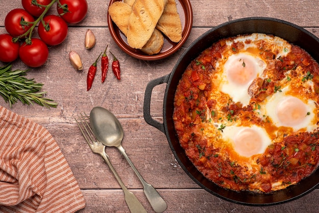 Fotografia di cibo di shakshuka