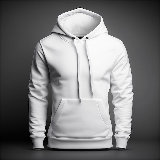 Hoodie bianco unisex