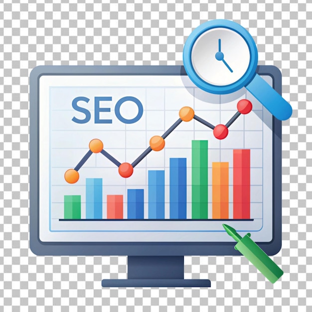 Illustrazione del concetto di SEO analytics