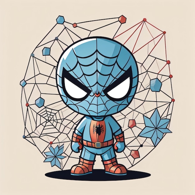 Foto illustrazione del supereroe spiderboy