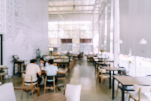 Ristorante astratto del caffè della sfuocatura per fondo