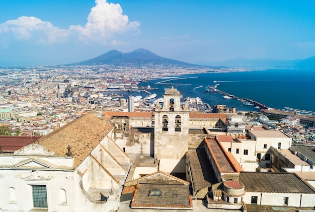 Skyline di Napoli da Castel Sant&#39;Elmo, Italia