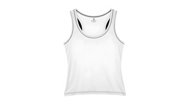 Foto tank top mockup png abbigliamento femminile design trasparente isolato con luci bianche