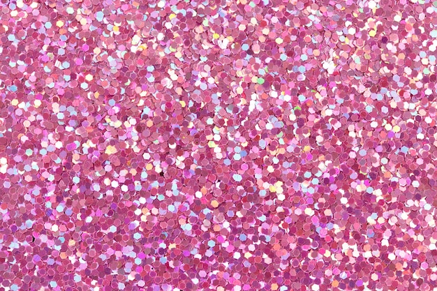 Trama glitter rosa brillante. Foto ad alta risoluzione.