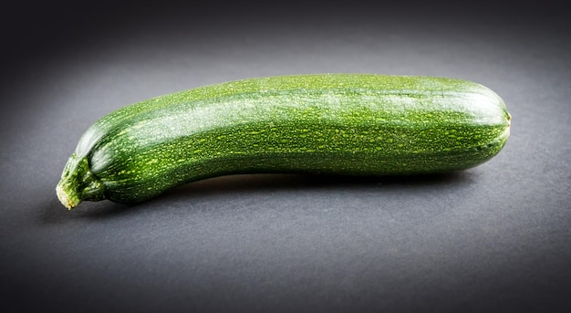 Zucchine isolate su sfondo nero