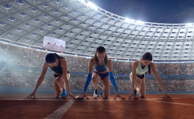 Foto grátis atleta feminina