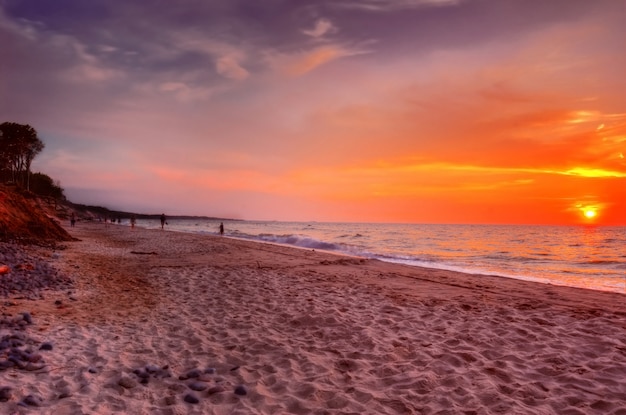 Foto grátis beach at sunset