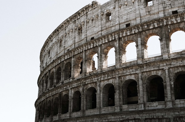 Foto grátis bela vista do coliseu em roma, itália