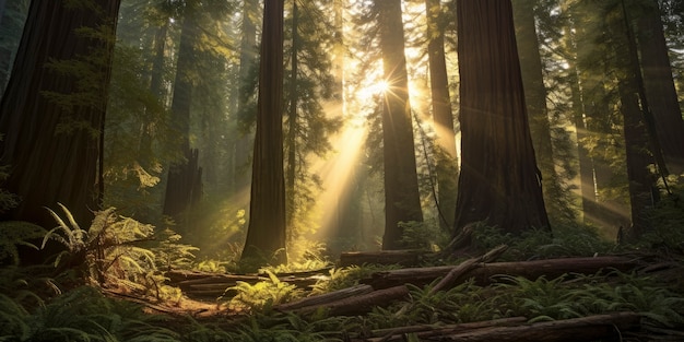 Foto grátis belas paisagens florestais