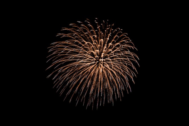 Foto grátis belo fogo de artifício colorido exibir à noite para comemorar