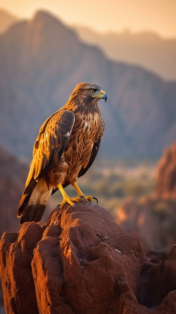 Foto grátis belos falcões na natureza