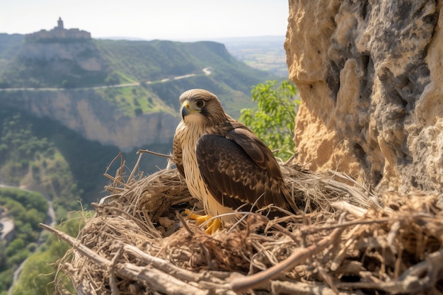 Foto grátis belos falcões na natureza