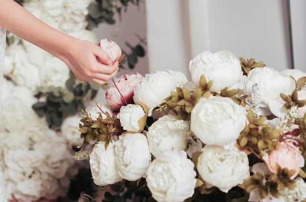 Foto grátis bouquet de lindas rosas close-up