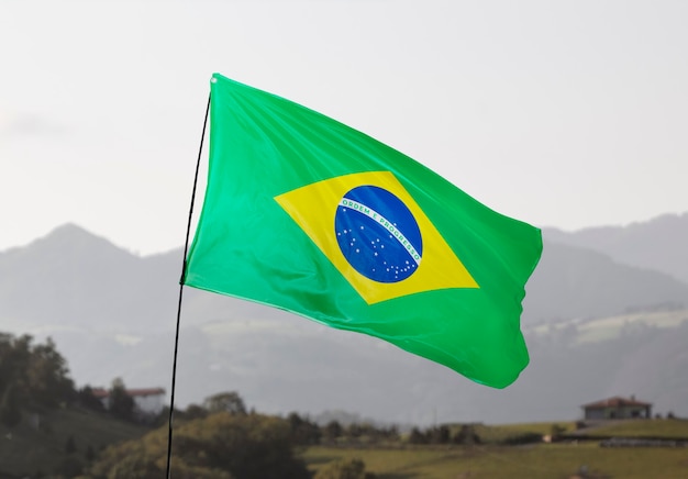 Foto grátis composição da bandeira brasileira