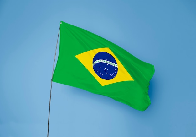 Foto grátis composição da bandeira brasileira