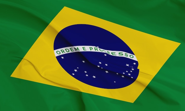 Foto grátis composição da bandeira brasileira