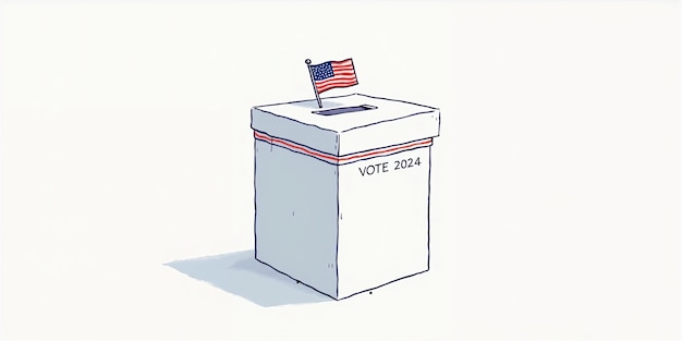 Foto grátis conceito de eleições de 2024 nos estados unidos