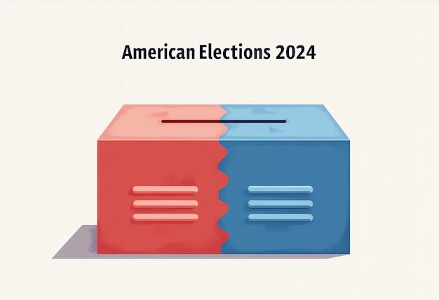 Foto grátis conceito de eleições de 2024 nos estados unidos