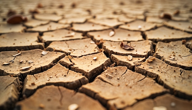 Foto grátis de perto na terra rachada pela seca