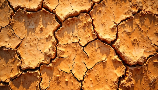 Foto grátis de perto na terra rachada pela seca