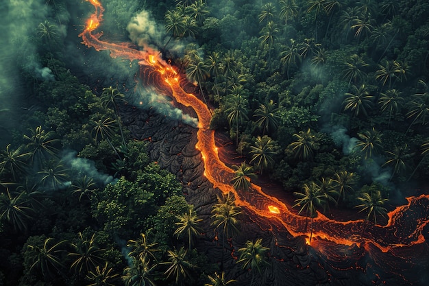 Foto grátis desastre natural erupção vulcânica