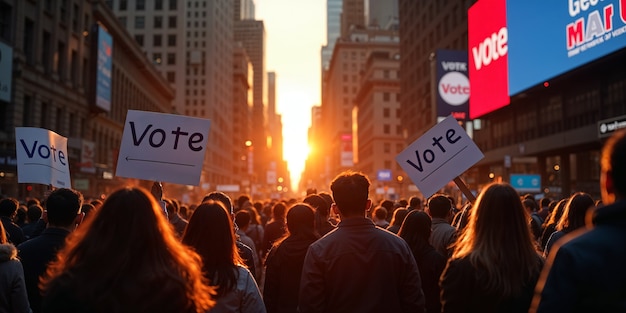 Foto grátis eleições americanas direito de voto