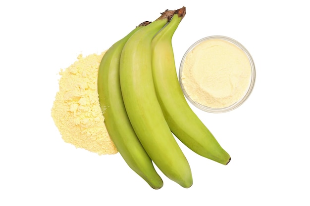 Foto grátis farinha de banana de png isolada sobre fundo branco