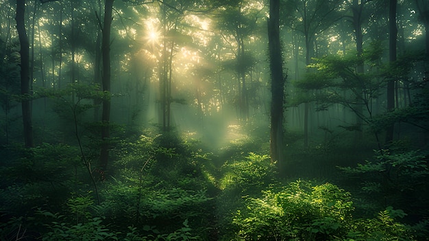 Foto grátis floresta de aokigahara em estilo altamente detalhado