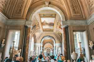 Foto grátis foto do interior dos museus da cidade do vaticano