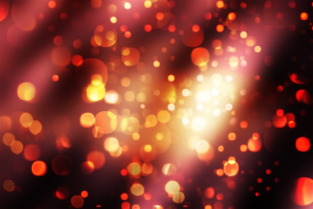 Fundo de Natal com luzes cintilantes de bokeh