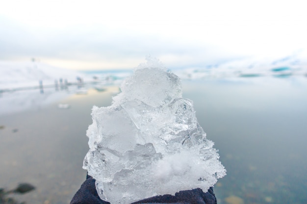 Foto grátis icebergs em glacier lagoon, na islândia.