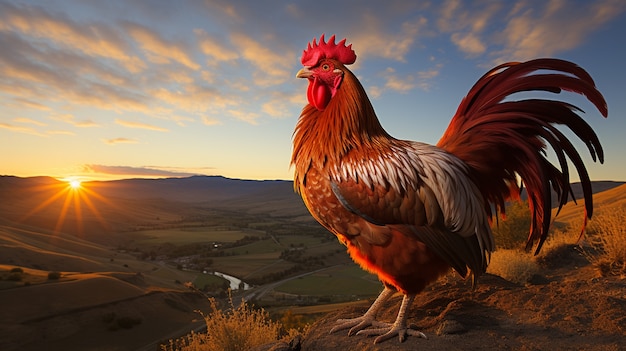 Foto grátis imagem de frango gerada por ai