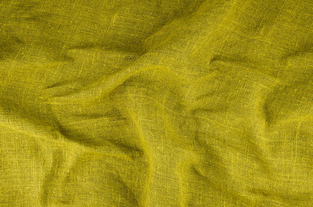 Foto grátis material texturizado de tecido amarelo