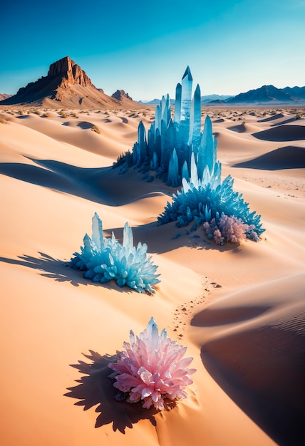 Foto grátis paisagem de fantasia mágica do deserto