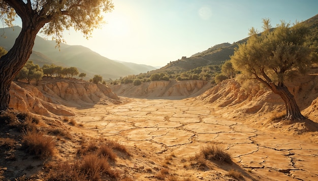 Foto grátis paisagem de terra deserta