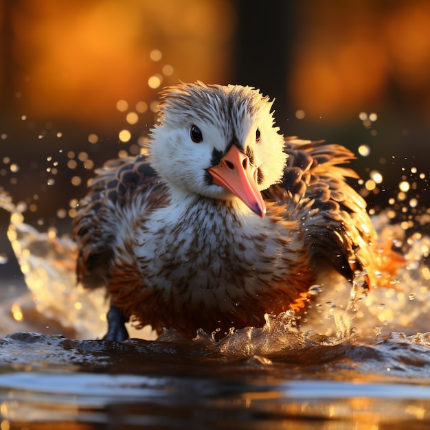 Foto grátis pato na natureza gerar imagem