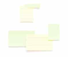 Foto grátis post-it papéis isolados sobre o fundo