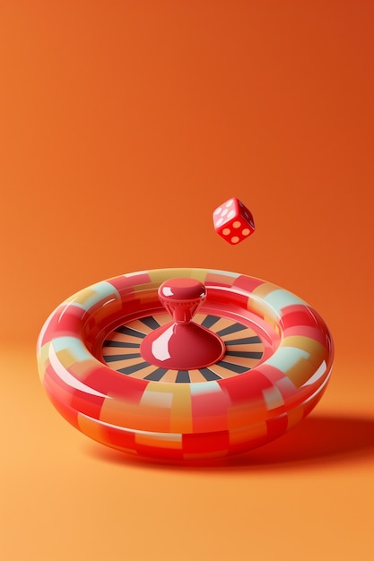 Roleta de casino em 3D