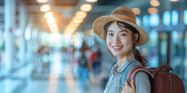 Foto grátis turista que transporta bagagem