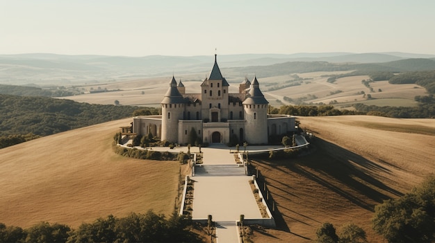 Foto grátis um belo castelo majestoso.