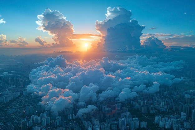 Foto grátis uma bela paisagem de nuvens.