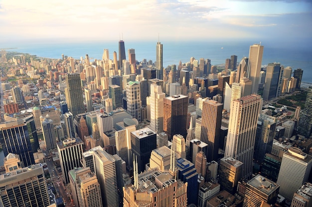 Foto grátis vista aérea de chicago