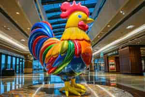 Foto grátis vista da escultura de torção de balão